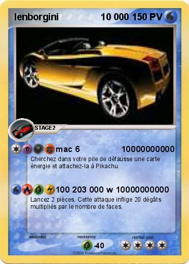 Pokemon lenborgini                10 000