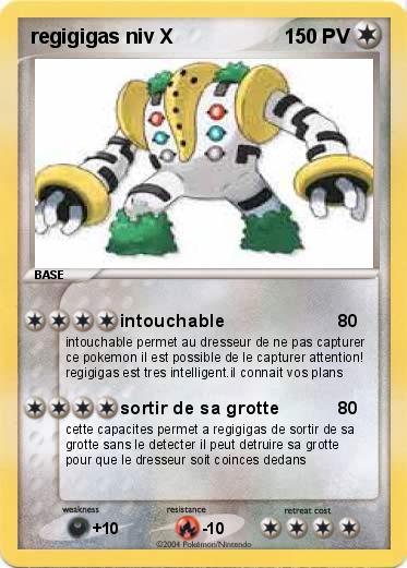Pokemon regigigas niv X