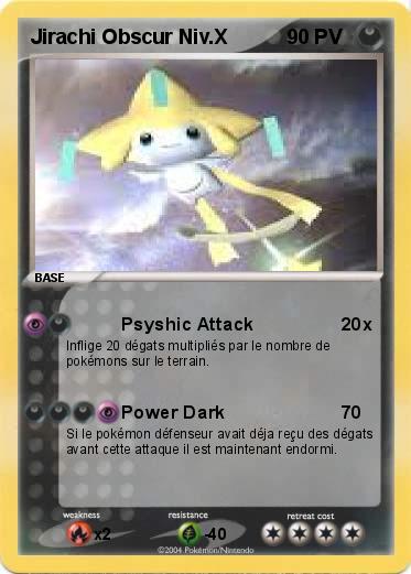 Pokemon Jirachi Obscur Niv.X