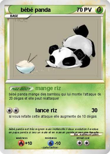 Pokemon bébé panda