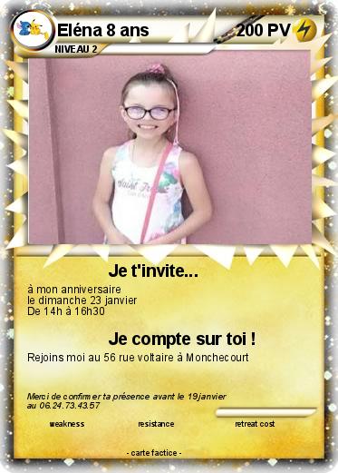 Pokemon Eléna 8 ans
