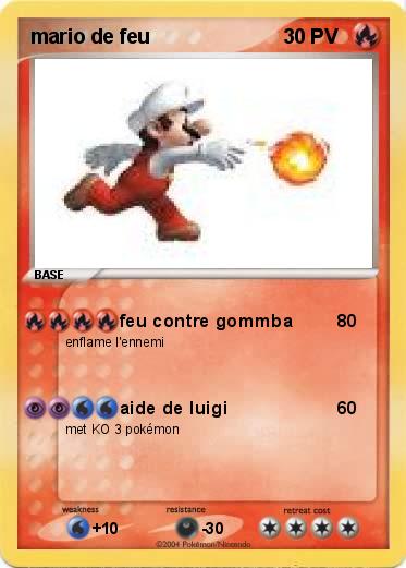 Pokemon mario de feu