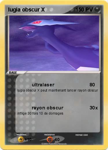 Pokemon lugia obscur X