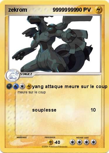 Pokemon zekrom                 99999999