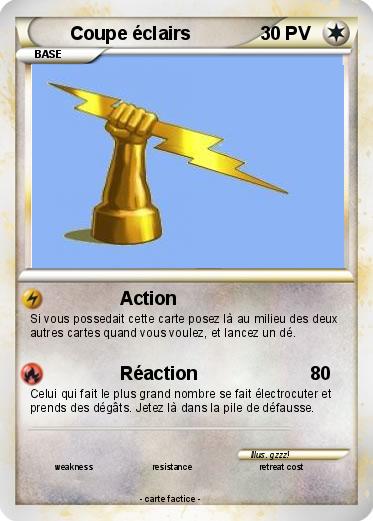 Pokemon Coupe éclairs