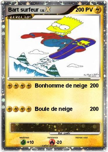 Pokemon Bart surfeur