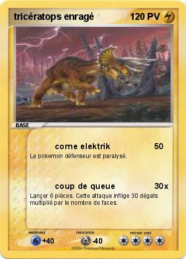 Pokemon tricératops enragé