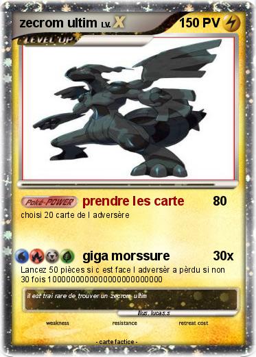 Pokemon zecrom ultim