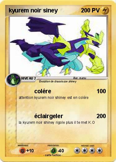Pokemon kyurem noir siney