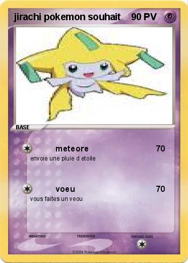 Pokemon jirachi pokemon souhait