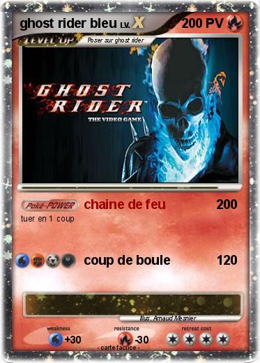 Pokemon ghost rider bleu