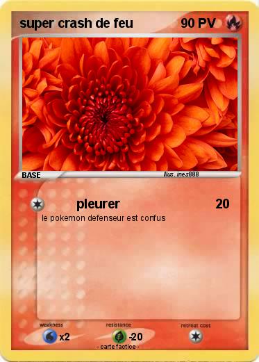Pokemon super crash de feu