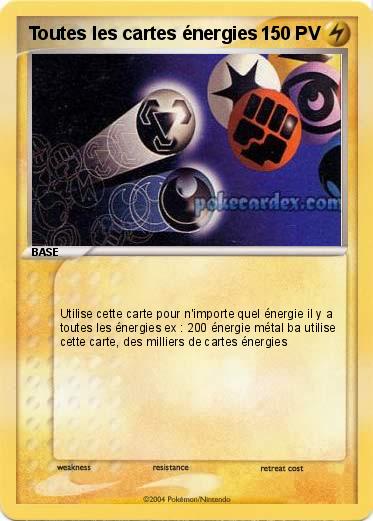 Pokemon Toutes les cartes énergies