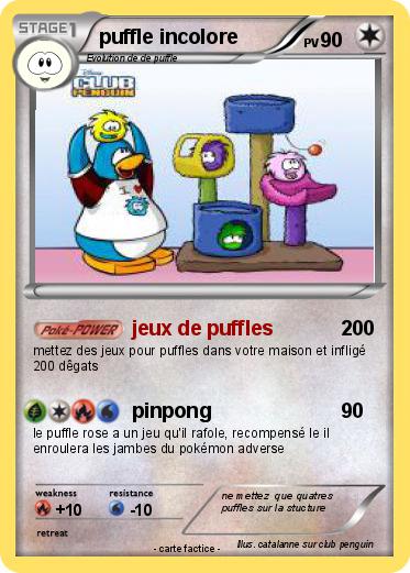 Pokemon puffle incolore