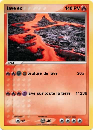 Pokemon lave ex