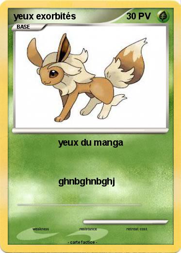 Pokemon yeux exorbités