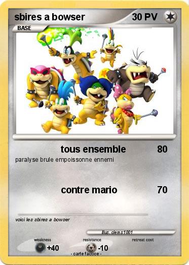 Pokemon sbires a bowser