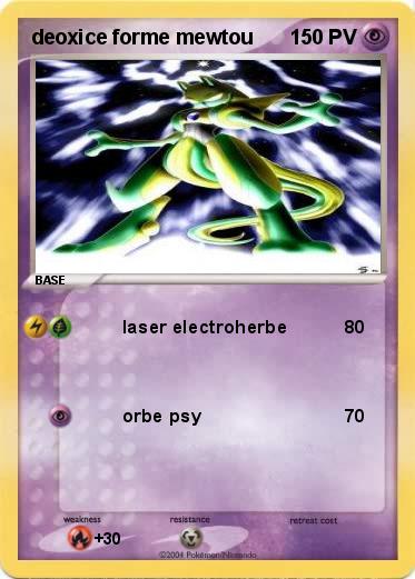Pokemon deoxice forme mewtou 