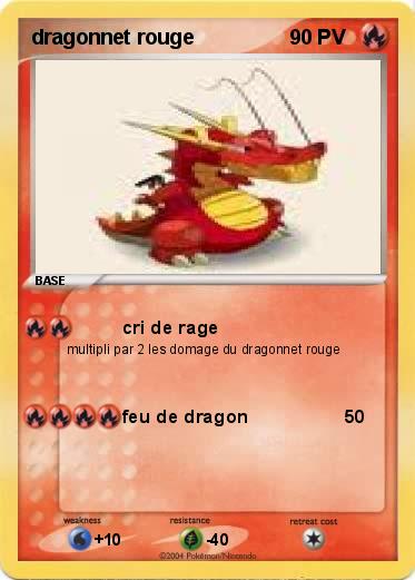 Pokemon dragonnet rouge