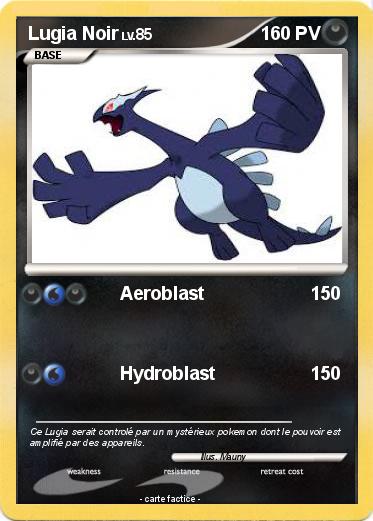 Pokemon Lugia Noir