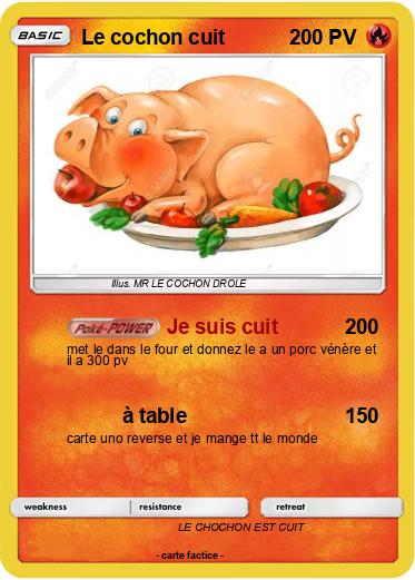Pokemon Le cochon cuit