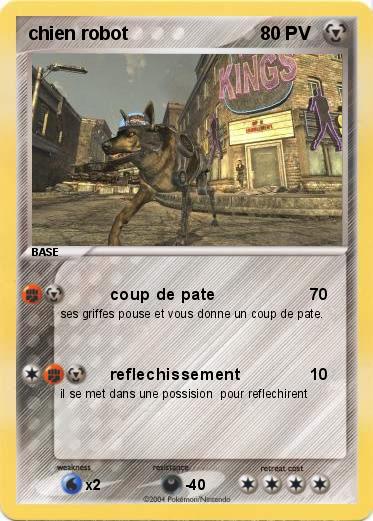 Pokemon chien robot