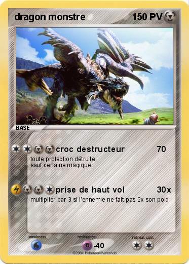 Pokemon dragon monstre