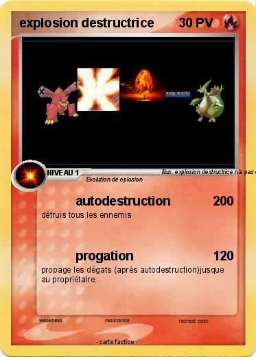 Pokemon explosion destructrice