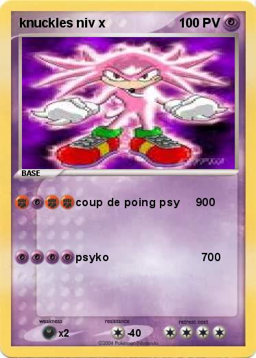 Pokemon knuckles niv x