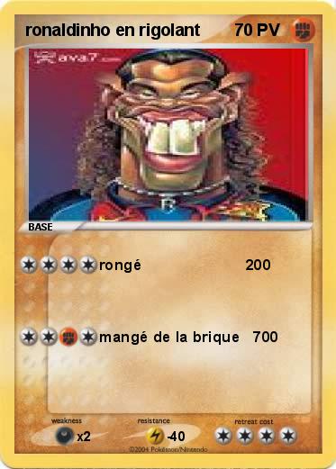 Pokemon ronaldinho en rigolant