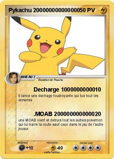 Pokemon Pykachu 200000000000000