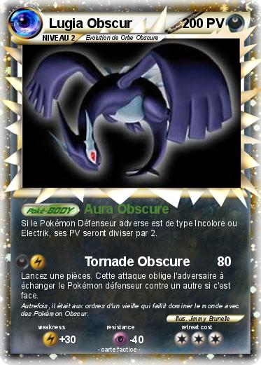 Pokemon Lugia Obscur