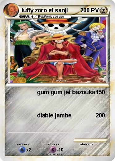 Pokemon luffy zoro et sanji