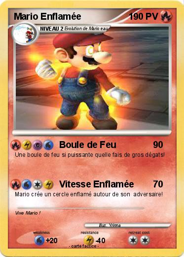 Pokemon Mario Enflamée