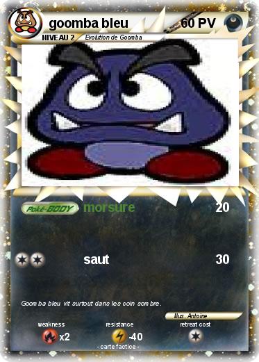 Pokemon goomba bleu