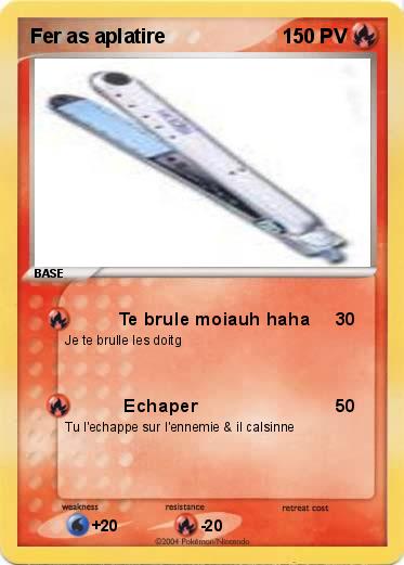 Pokemon Fer as aplatire