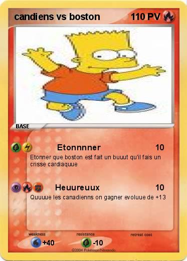 Pokemon candiens vs boston