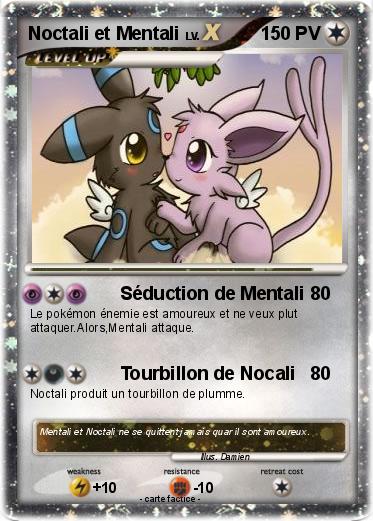 Pokemon Noctali et Mentali