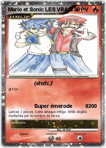 Pokemon Mario et Sonic LES VRAIS