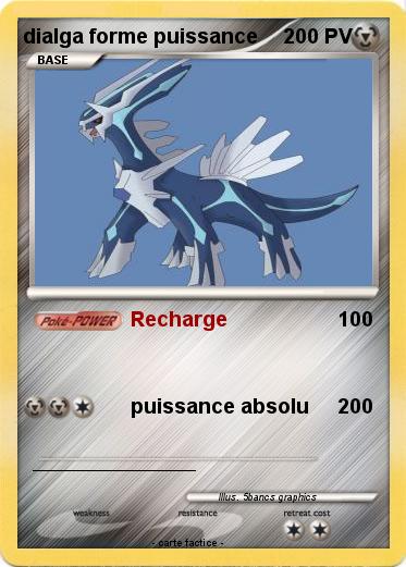 Pokemon dialga forme puissance