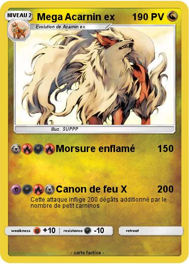 Pokemon Mega Acarnin ex