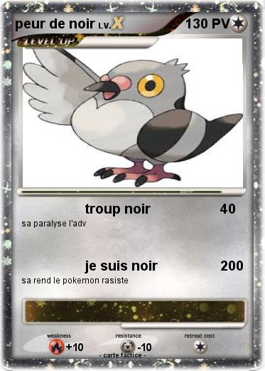 Pokemon peur de noir