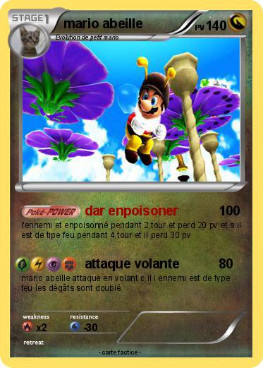 Pokemon mario abeille