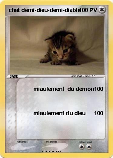 Pokemon chat demi-dieu-demi-diable