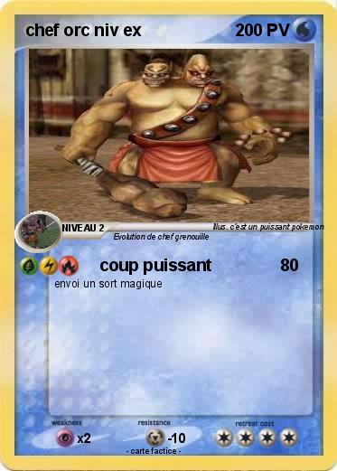 Pokemon chef orc niv ex
