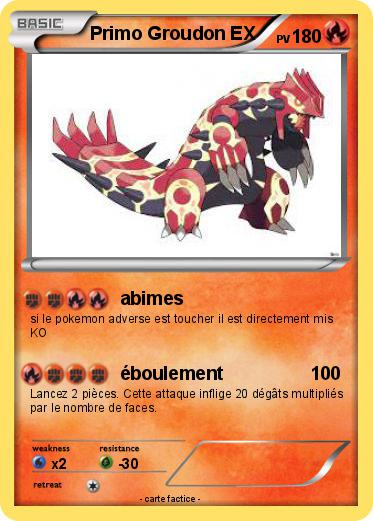 Pokemon Primo Groudon EX
