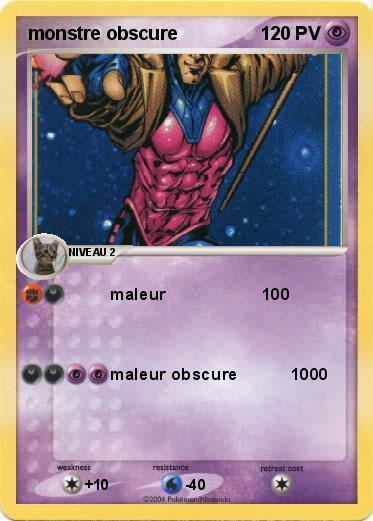 Pokemon monstre obscure