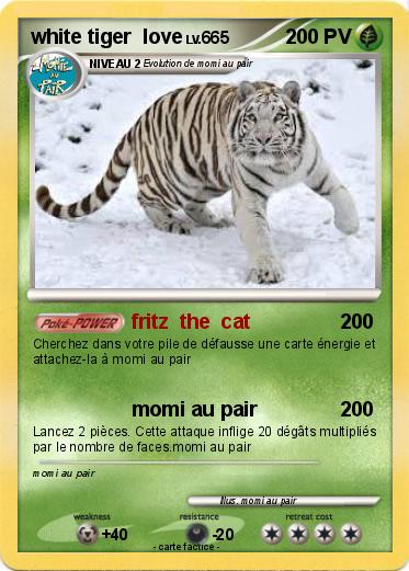 Pokemon white tiger  love