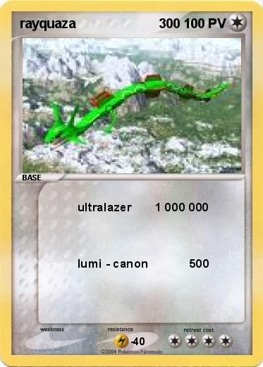 Pokemon rayquaza                       300  