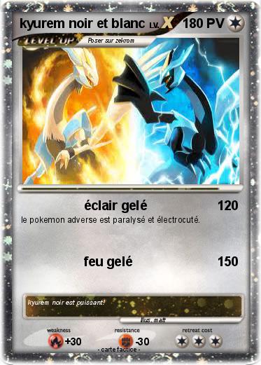 Pokemon kyurem noir et blanc